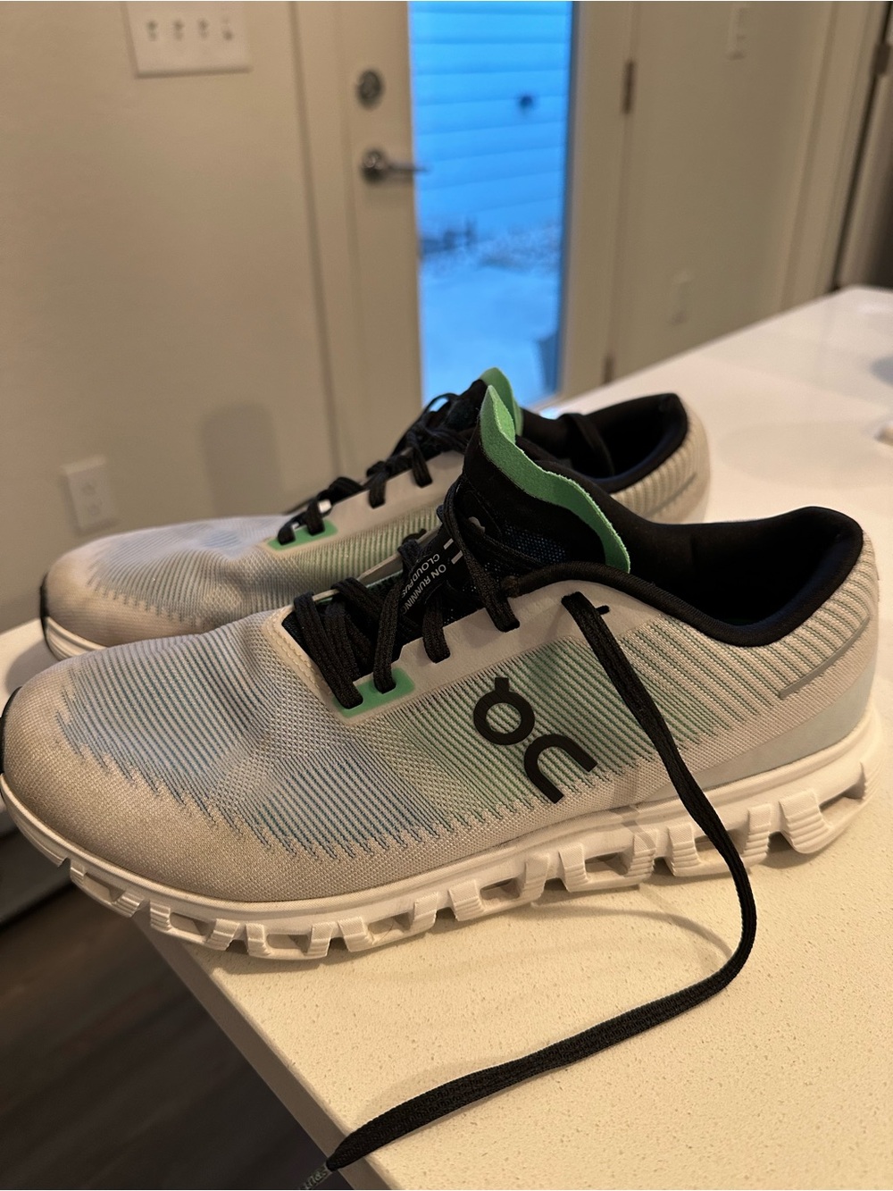 On cloud running shoes